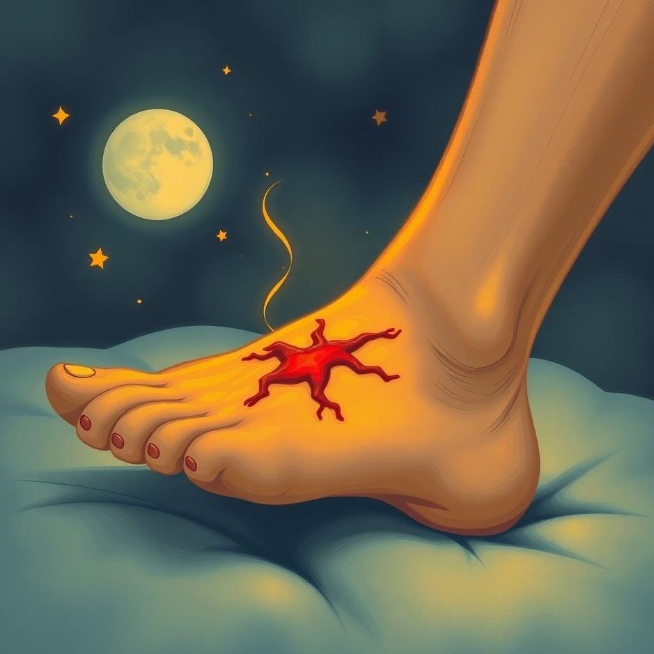 Dream : Wound on your son's foot in a dream
