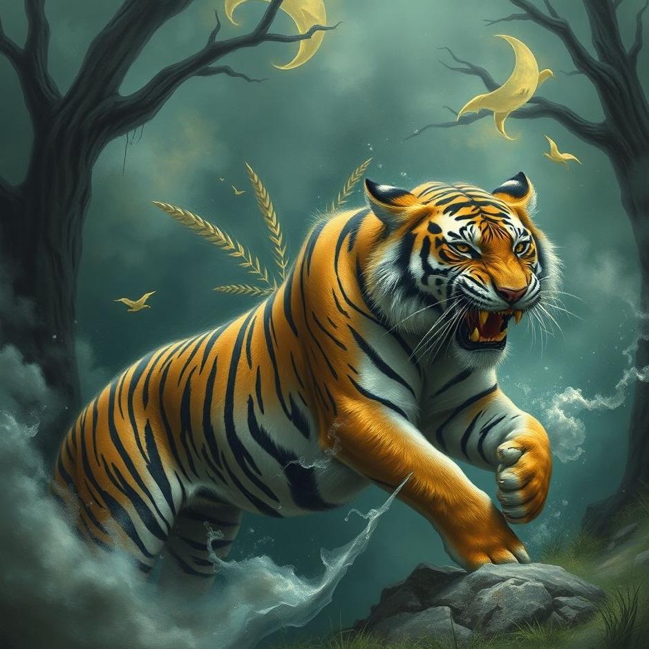 Dream : Wounding a tiger in a dream