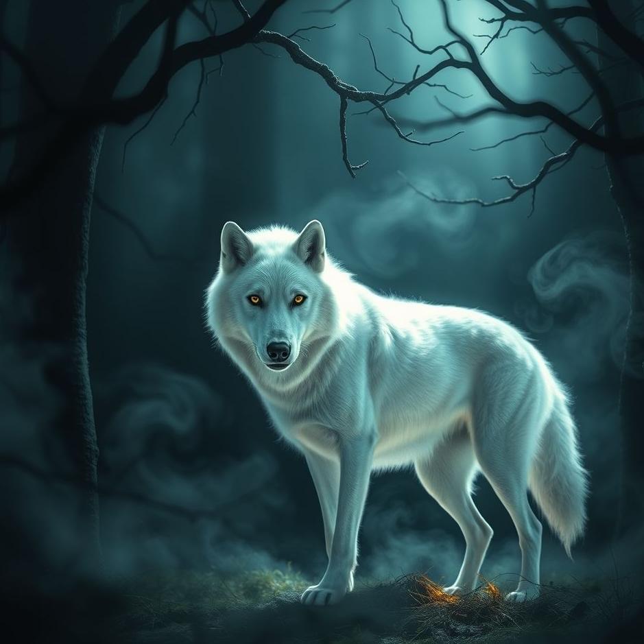 Dream : Wounding a white wolf 