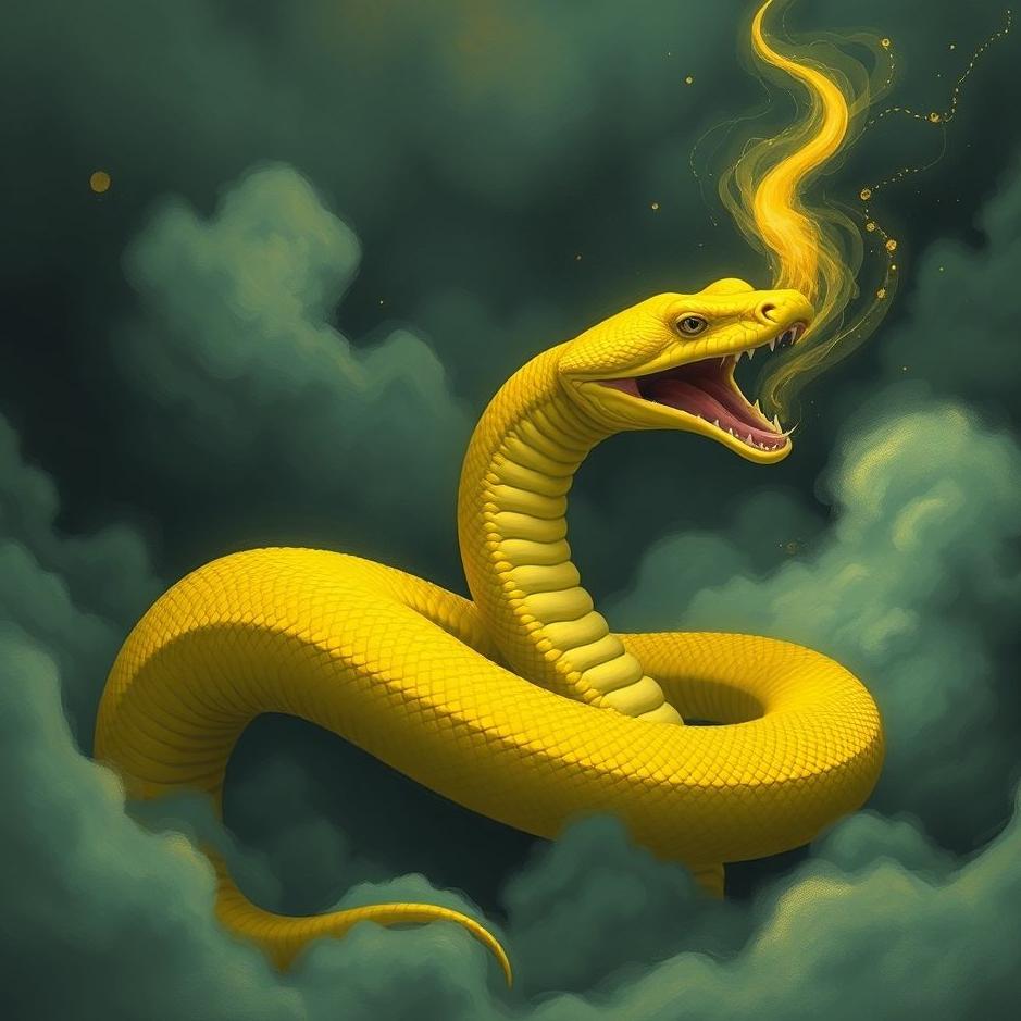 Dream : Wounding a yellow snake in a dream