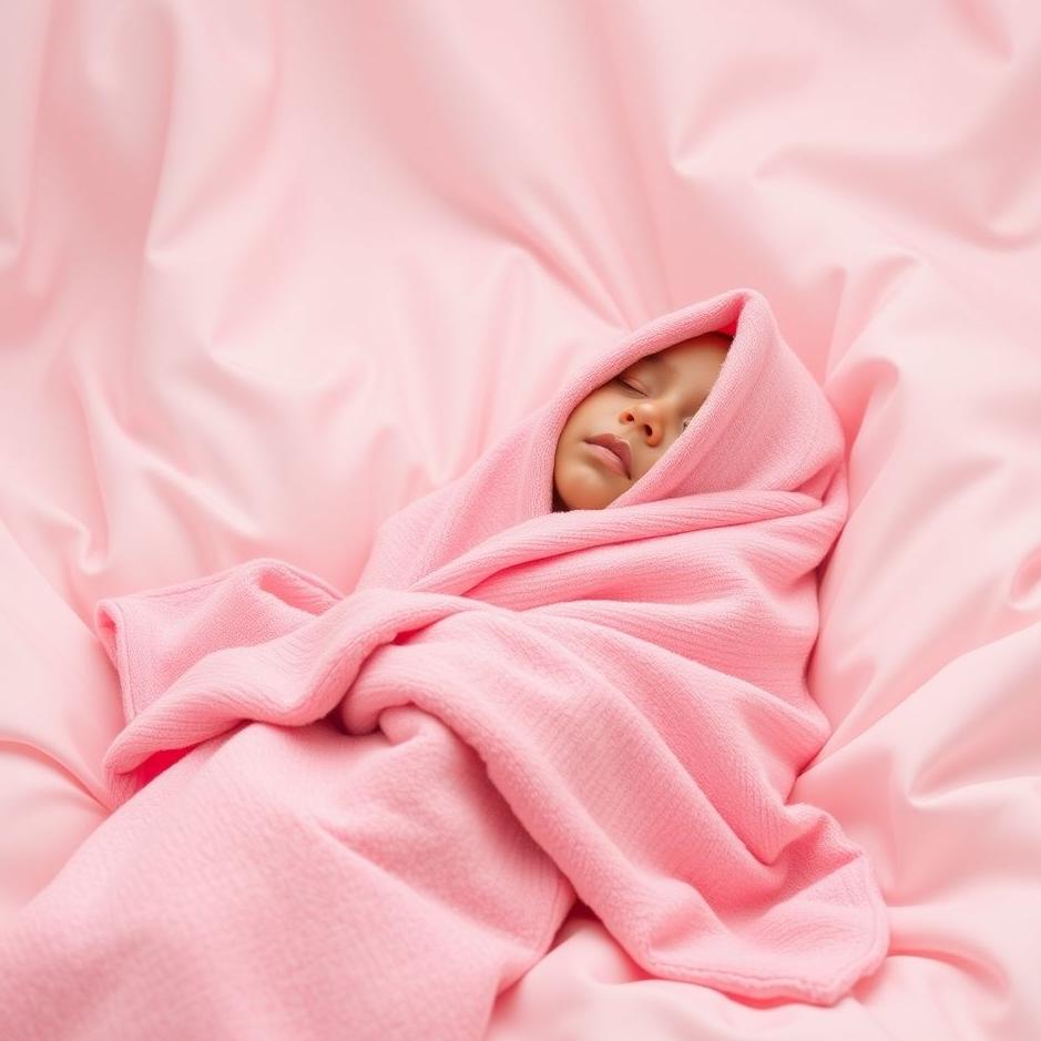 Dream : Wrapped in a pink towel in a dream