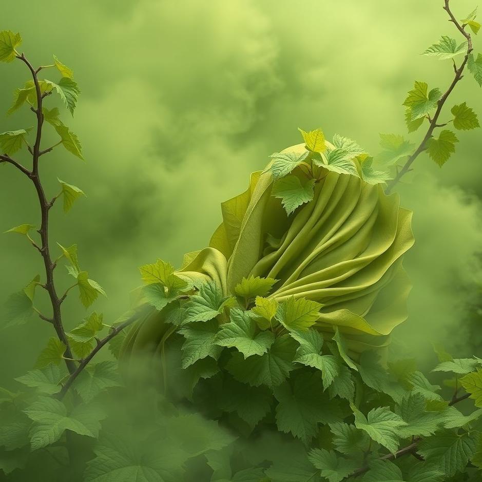 Dream : Wrapped in vine leaves in a dream