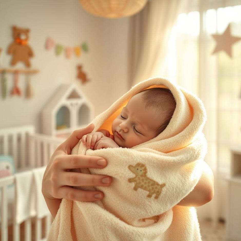 Dream : Wrapping a baby in a towel 