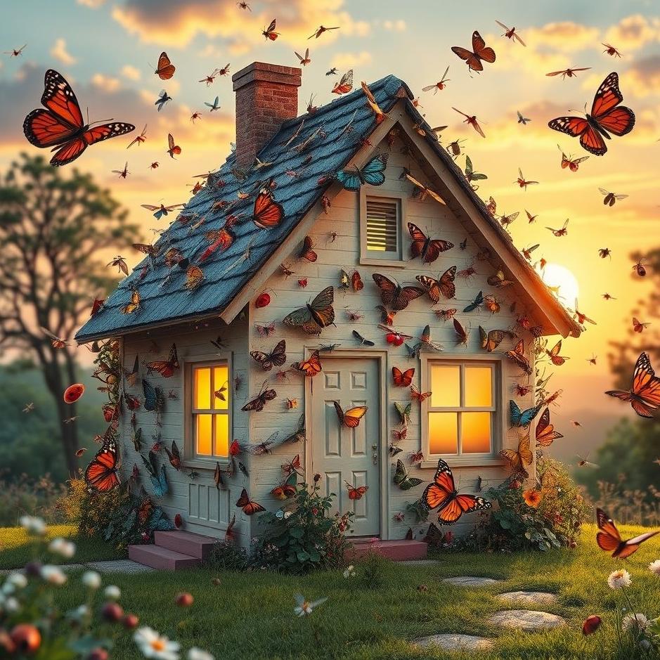Dream : Wrapping a house with bugs