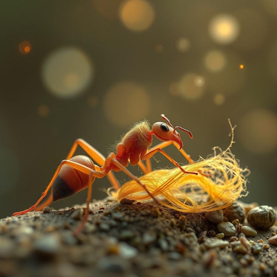 Dream : Wrapping ants in a dream