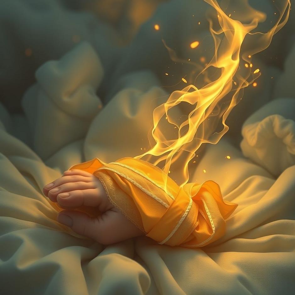 Dream : Wrapping the foot in the dream