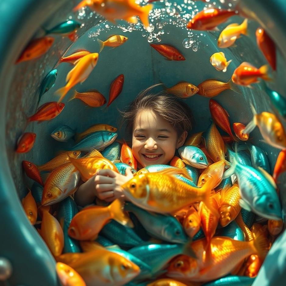 Dream : Wrapping up in fish