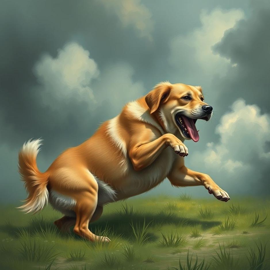 Dream : Wrestling with a dog in your dream