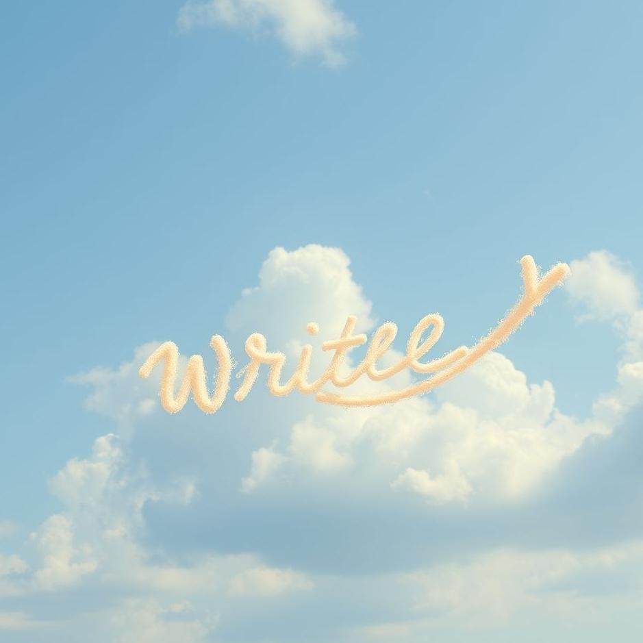 Dream : Writing in the air in a dream