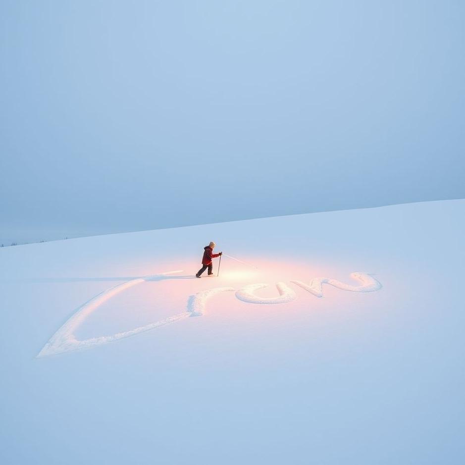 Dream : Writing on snow in a dream