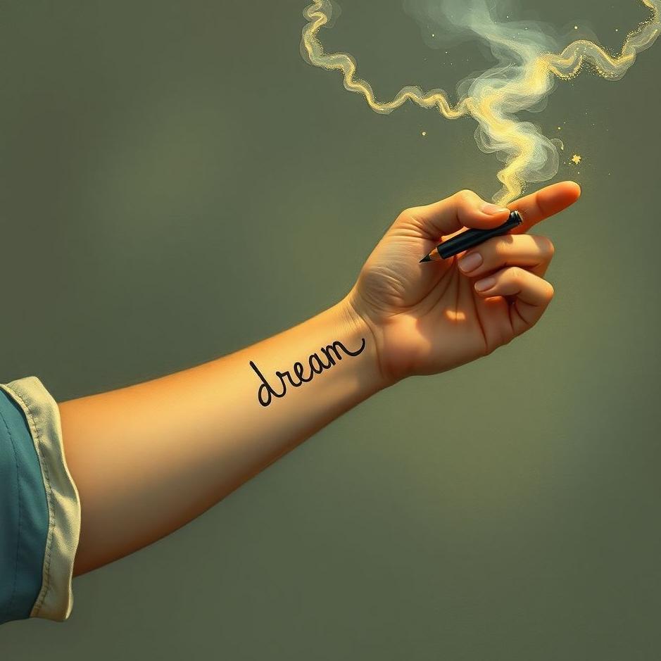 Dream : Writing on the arm in a dream