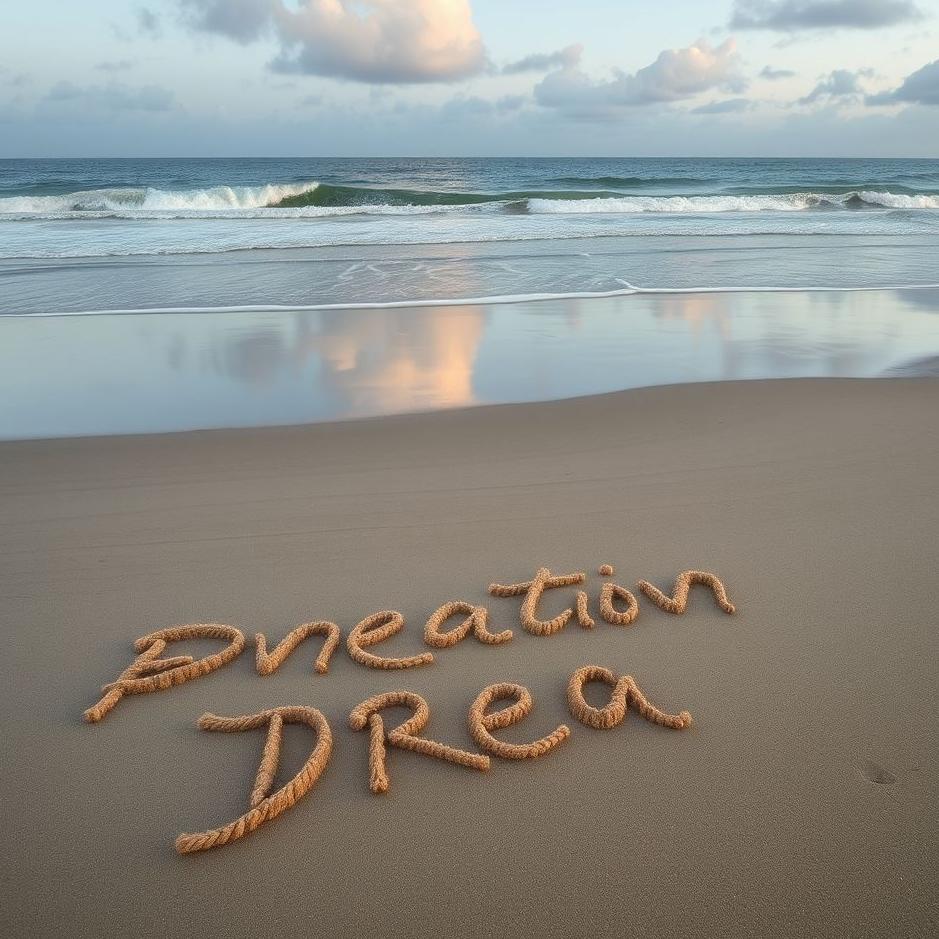 Dream : Writing on the sand in a dream