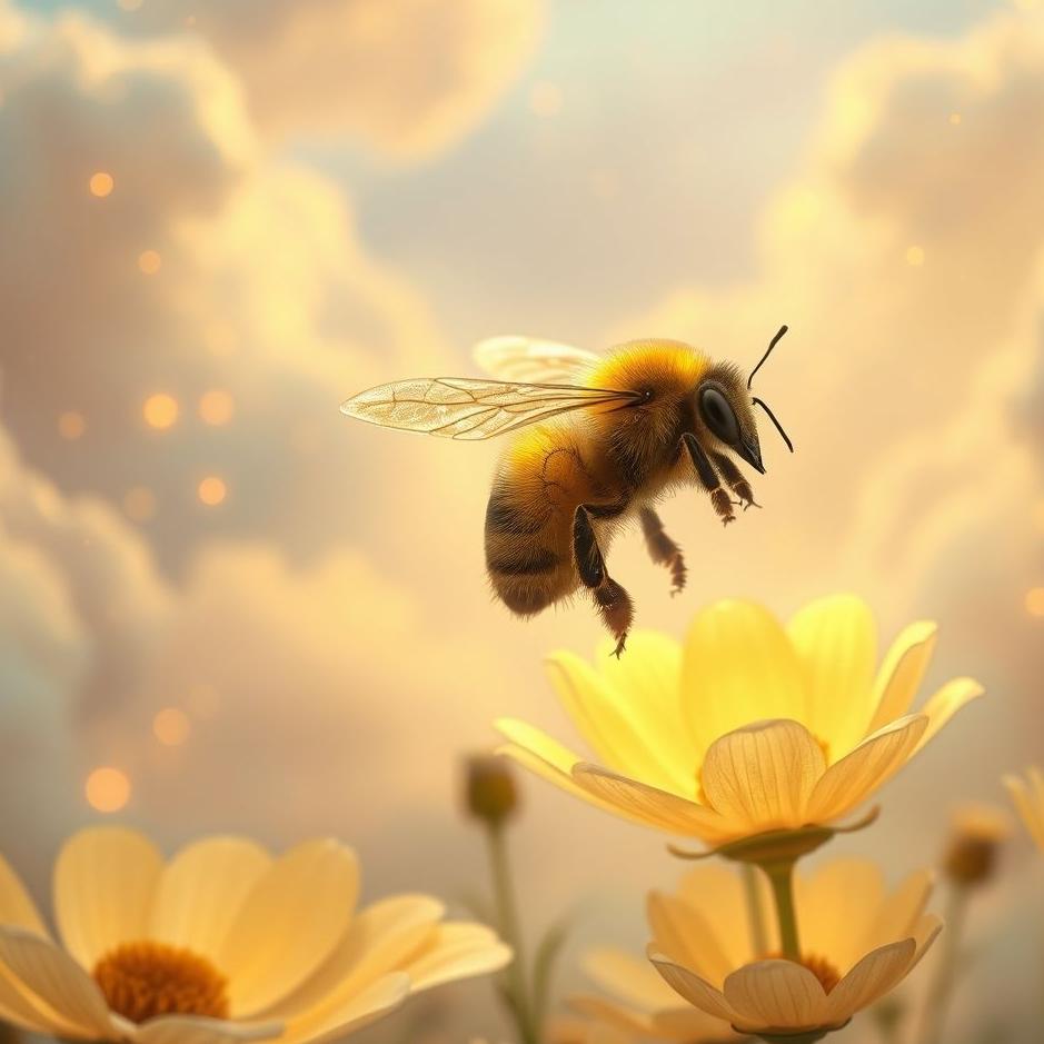 Dream : Yellow and black bee in a dream