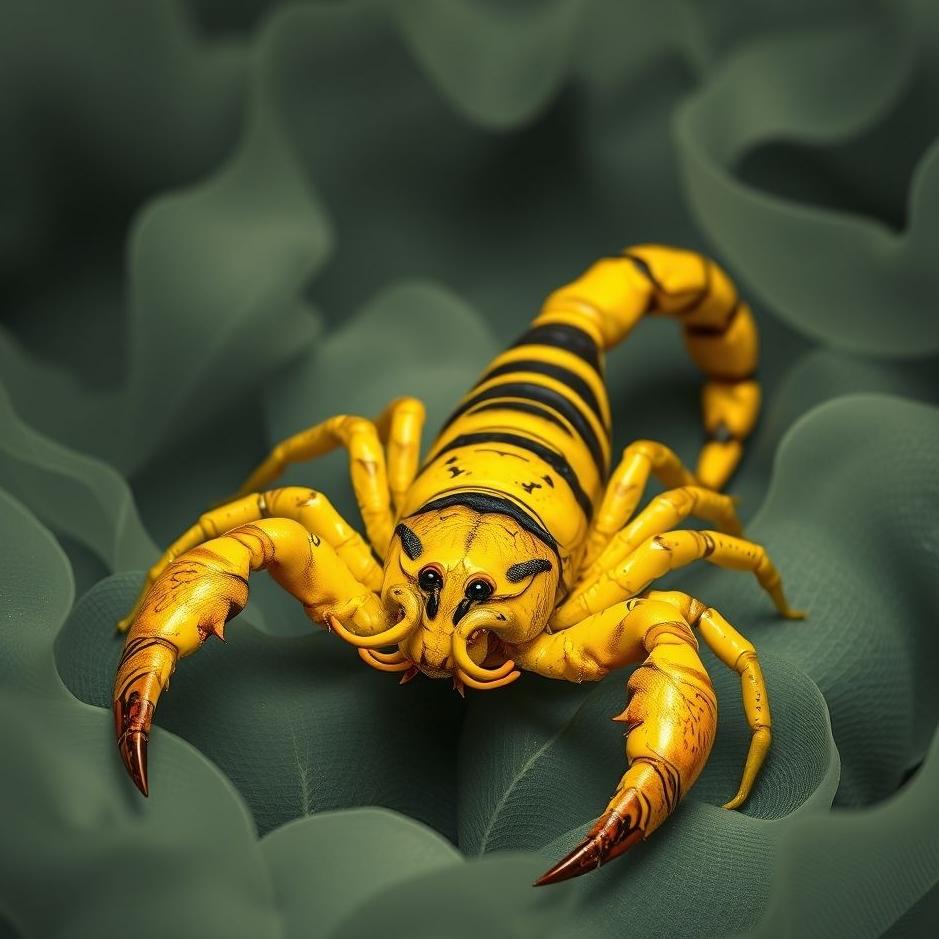 Dream : Yellow and black scorpion in a dream