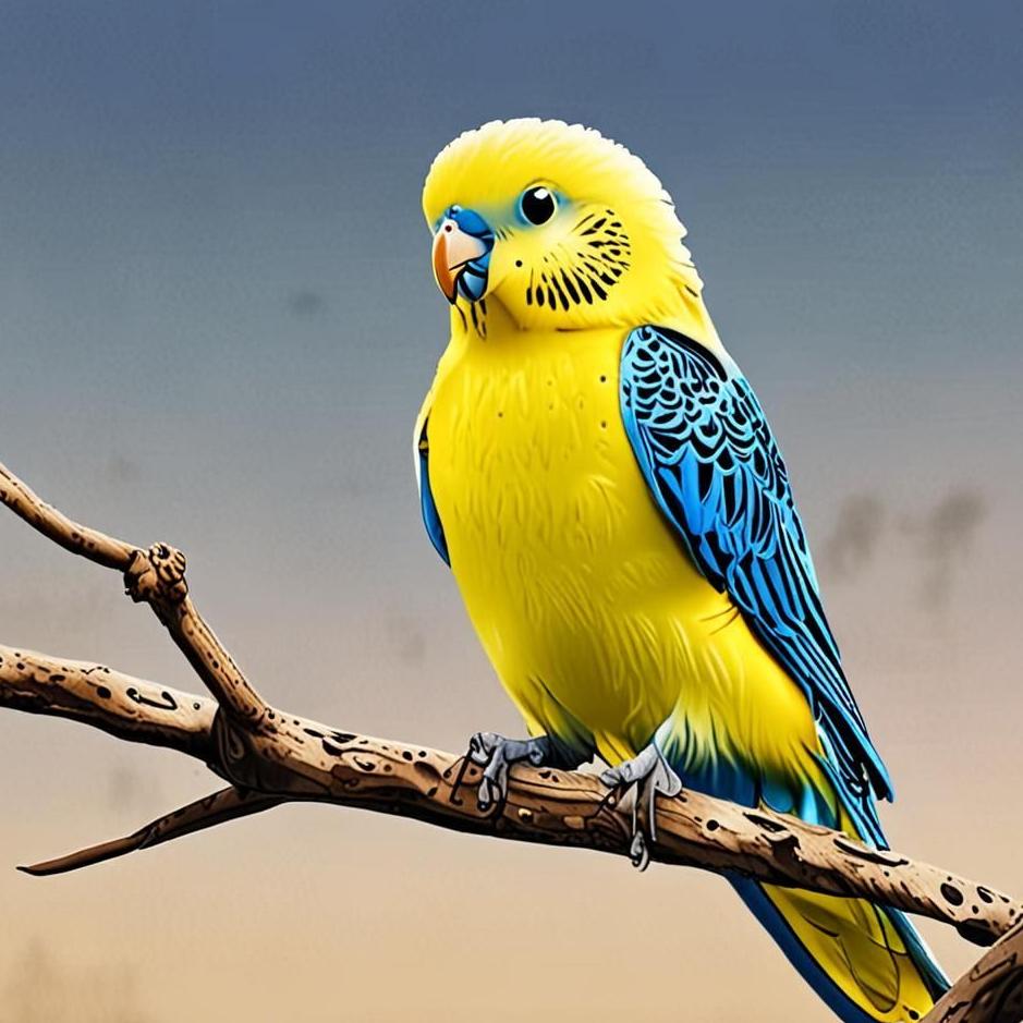 Dream : Yellow and blue budgie in a dream