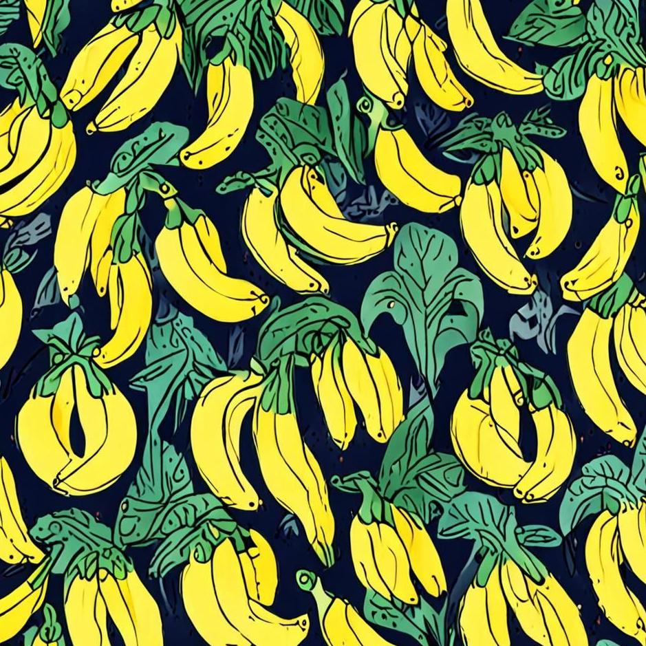 Dream : Yellow and green bananas in a dream