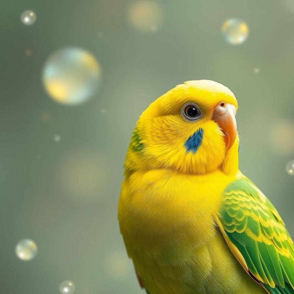 Dream : Yellow and green budgie in a dream
