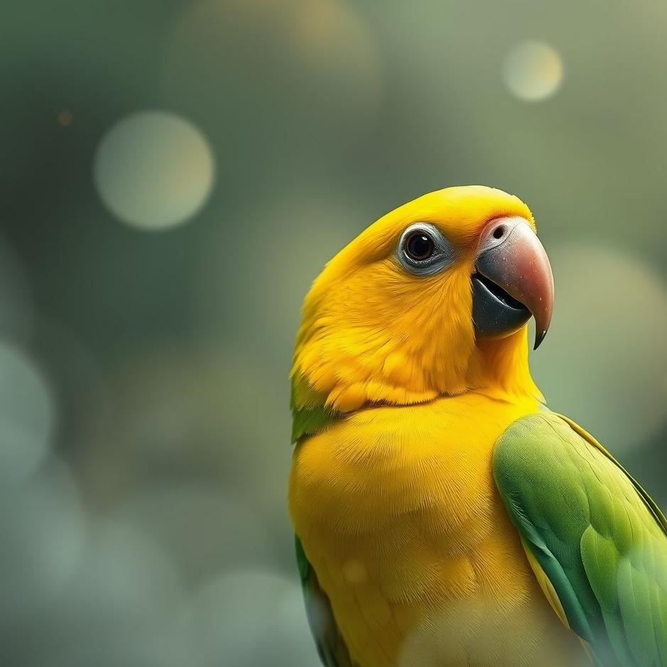 Dream : Yellow and green parrot in a dream