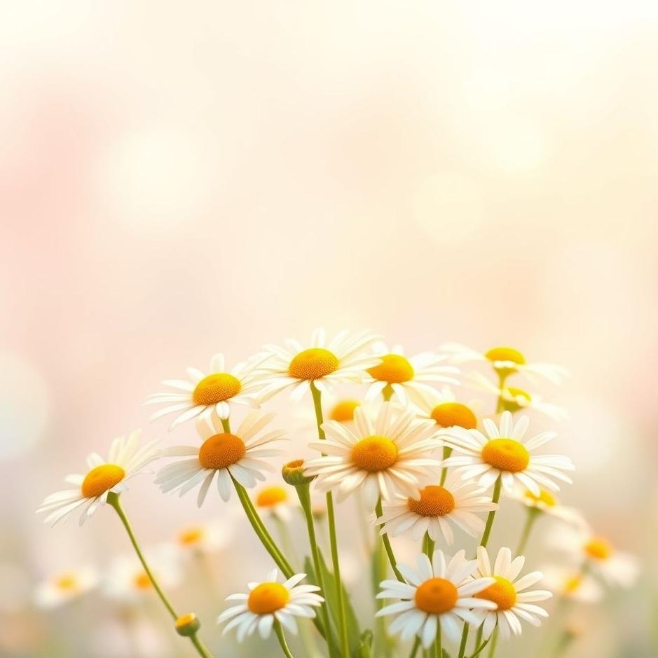 Dream : Yellow and white daisies in a dream