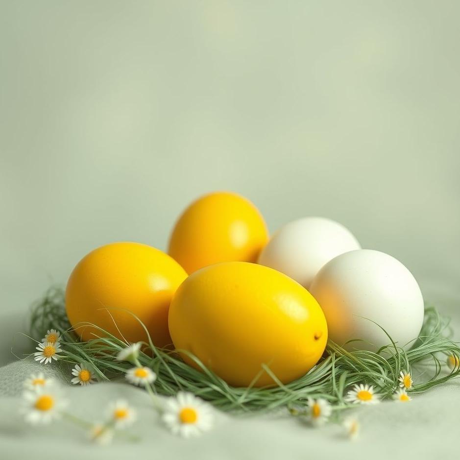 Dream : Yellow and white eggs in a dream