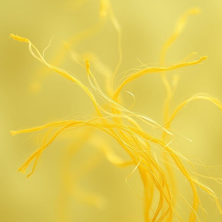 Dream : Yellow and white fibers in a dream