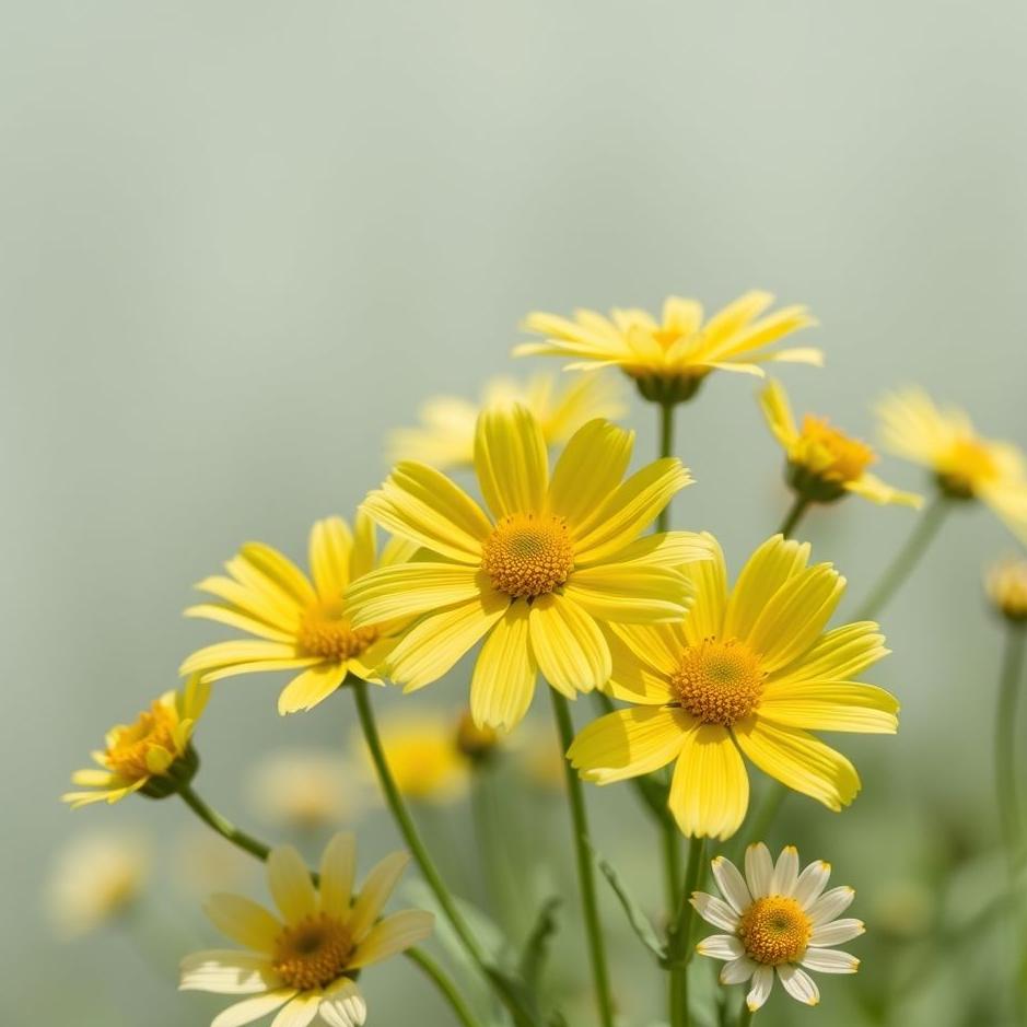 Dream : Yellow and white flowers in a dream