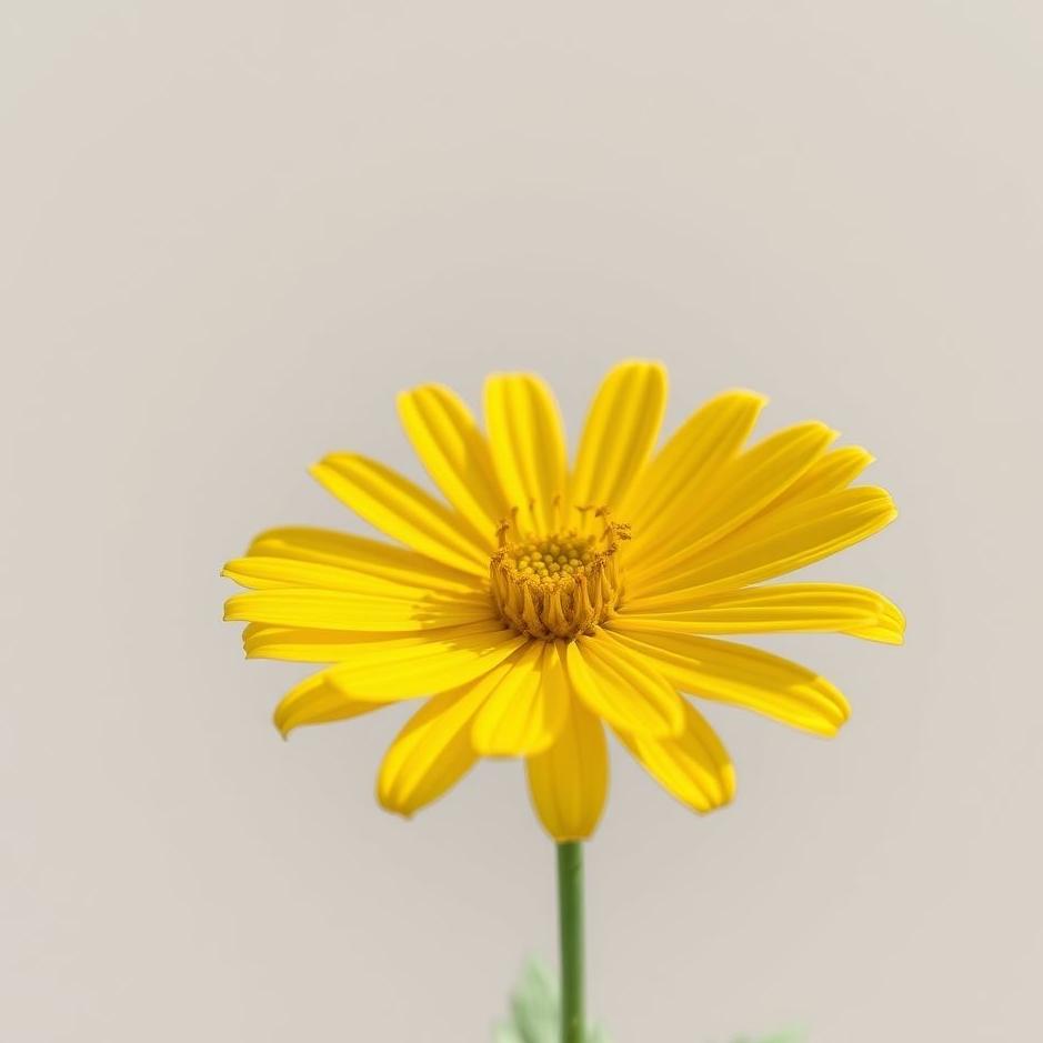 Dream : Yellow artificial flower in a dream