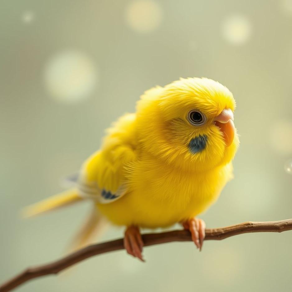 Dream : Yellow baby budgie in a dream
