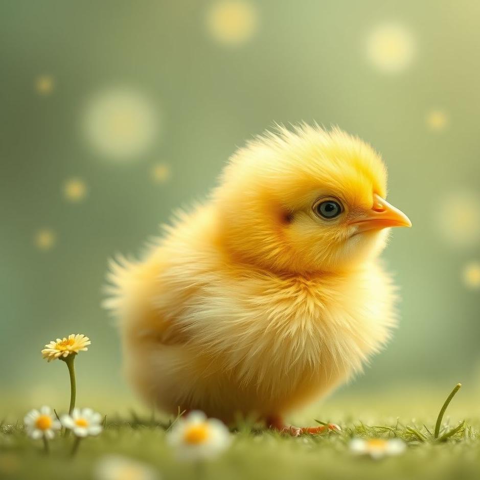 Dream : Yellow baby chick in a dream