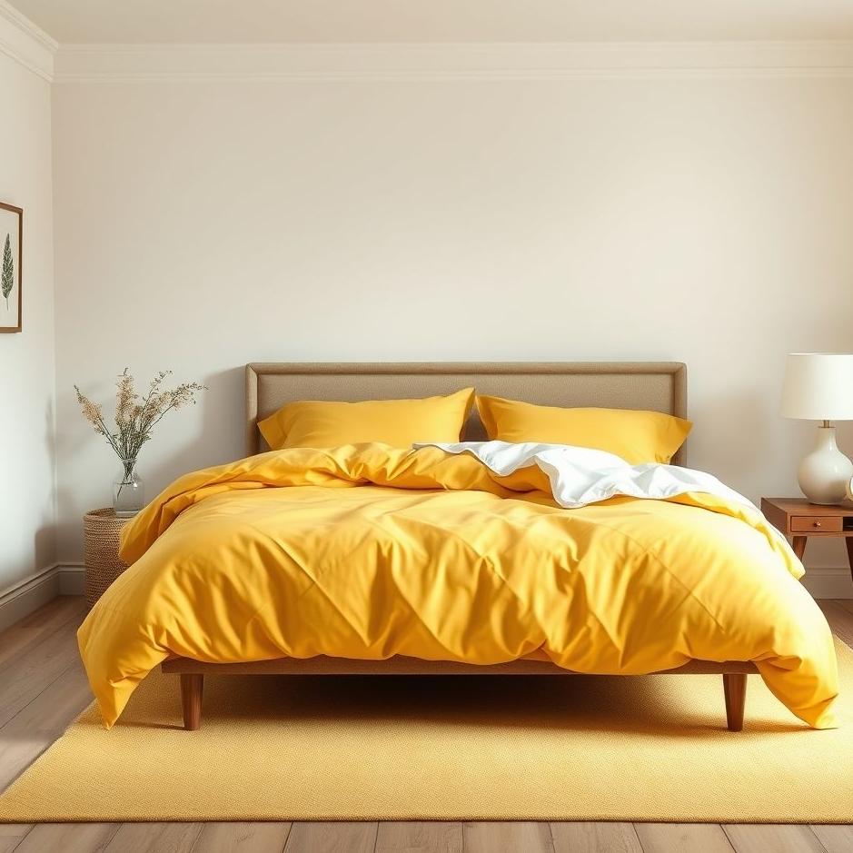 Dream : Yellow bedding in a dream