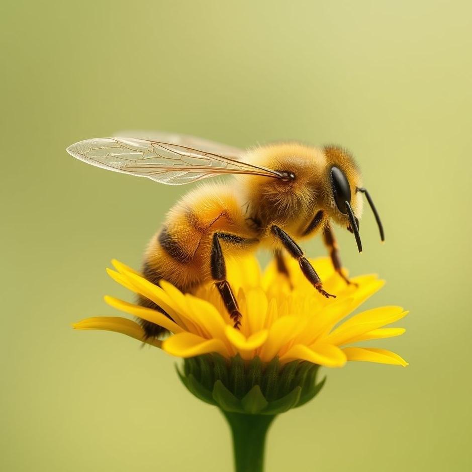 Dream : Yellow bee sting in a dream