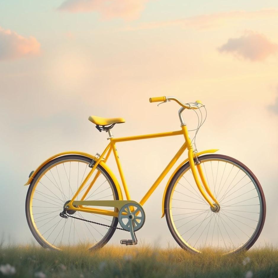 Dream : Yellow bicycle in a dream