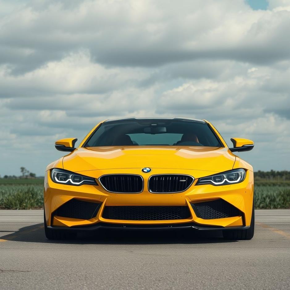 Dream : Yellow BMW in a dream