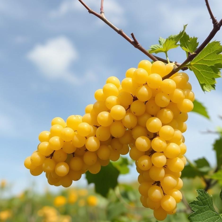 Dream : Yellow bunches of grapes in a dream