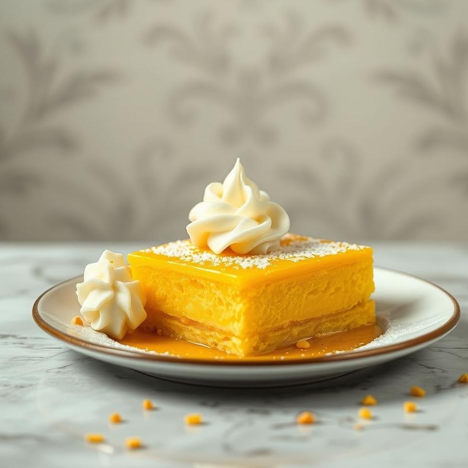 Dream : Yellow burma dessert in a dream