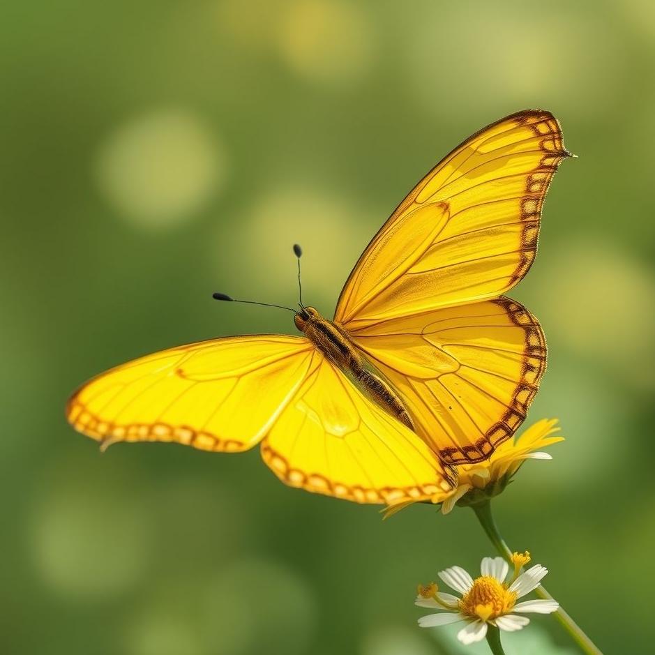 Dream : Yellow butterfly in a dream