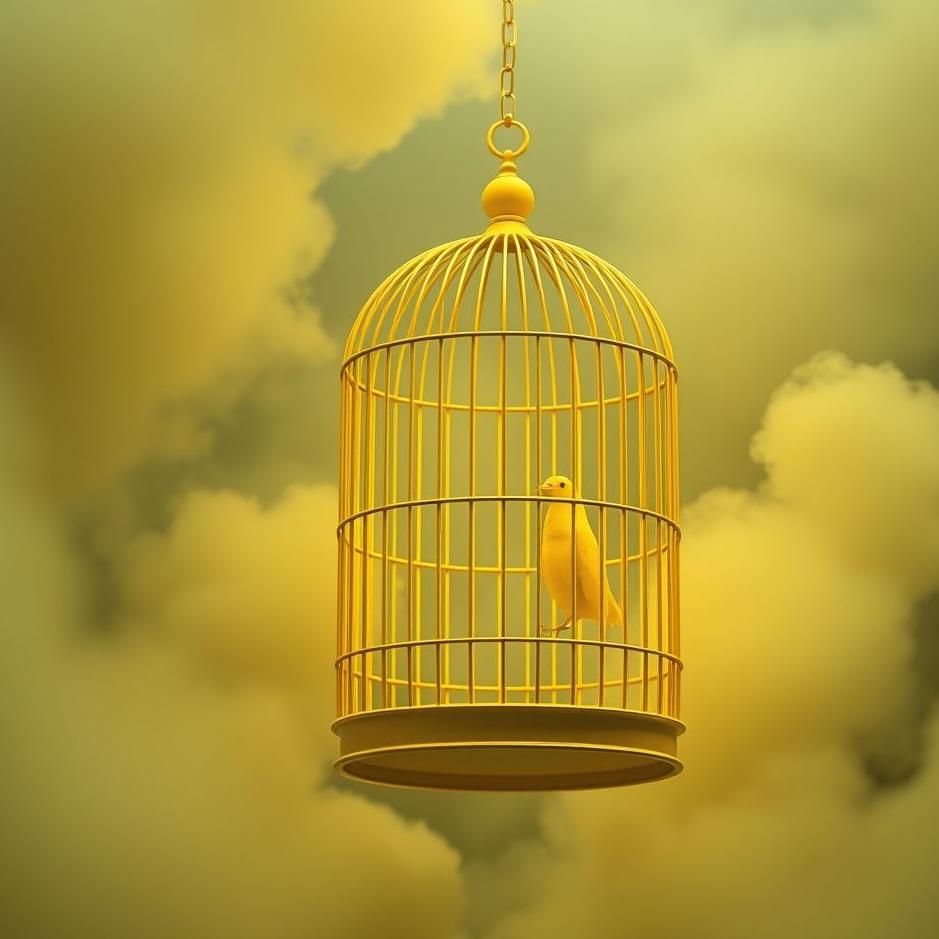 Dream : Yellow cage in a dream
