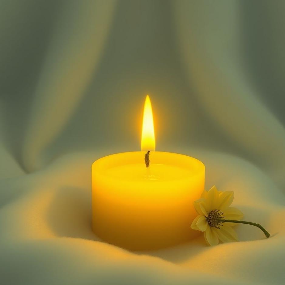 Dream : Yellow candle in a dream