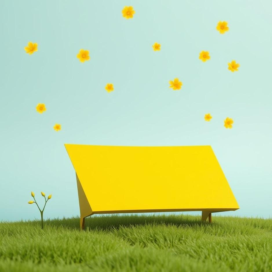 Dream : Yellow cardboard in a dream