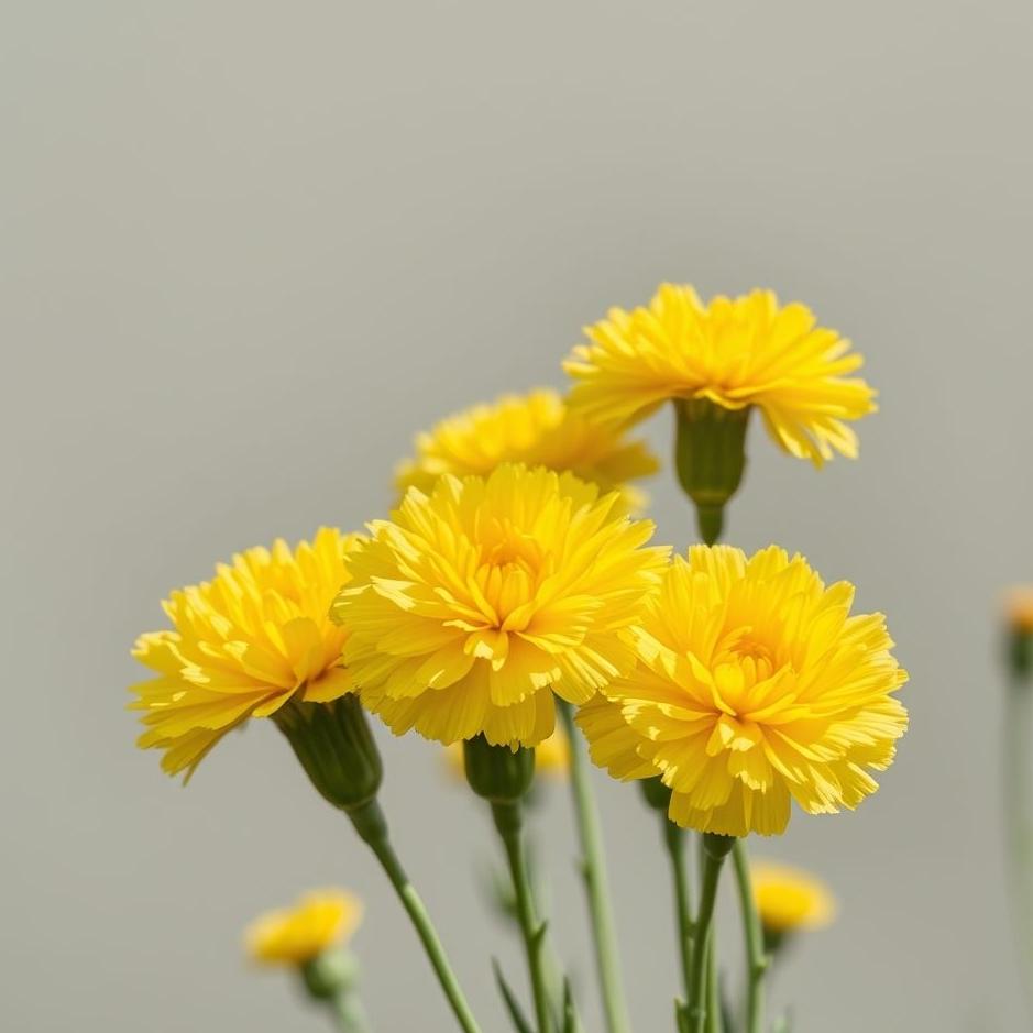 Dream : Yellow carnations in a dream