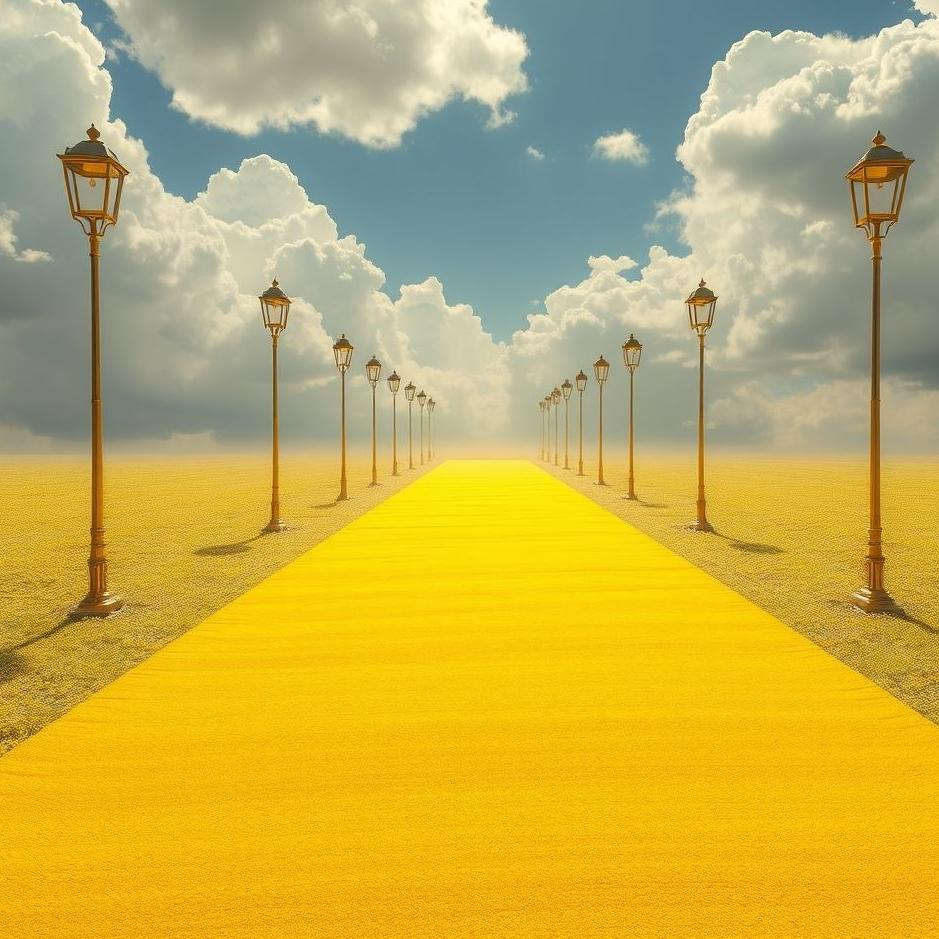 Dream : Yellow carpet in a dream