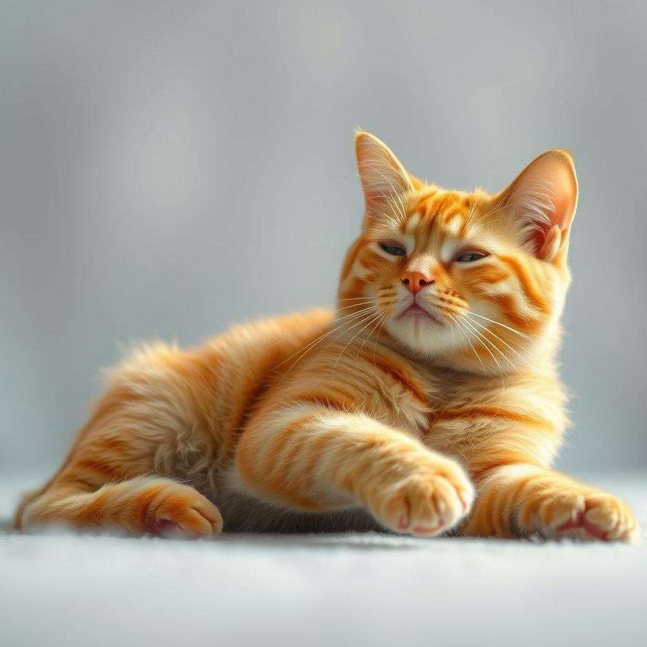 Dream : Yellow cat scratching in a dream