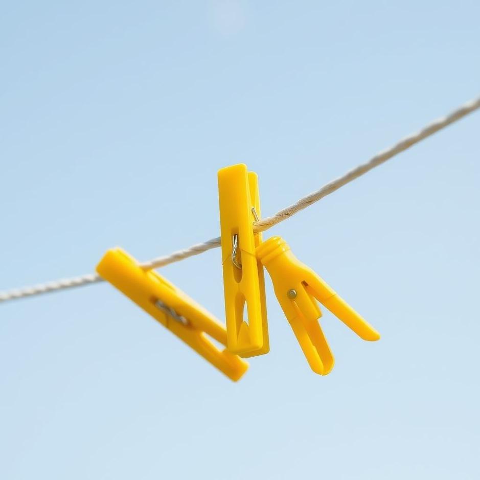 Dream : Yellow clothespins in a dream