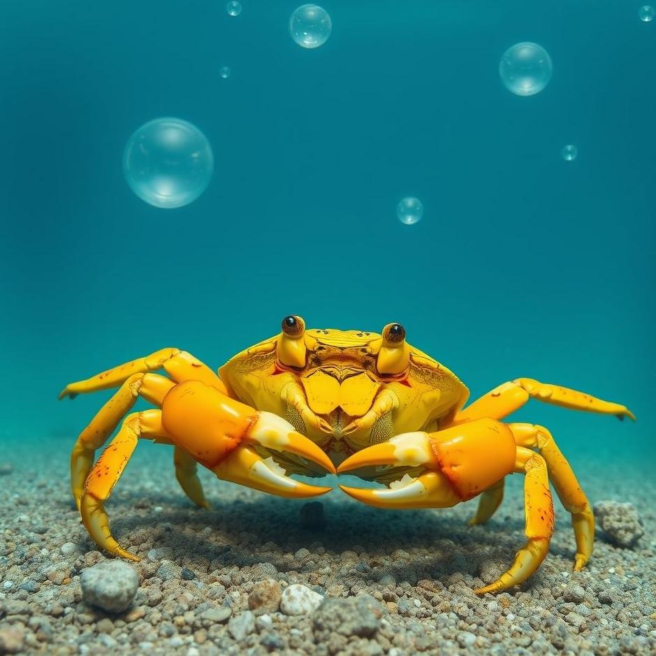 Dream : Yellow crab in a dream