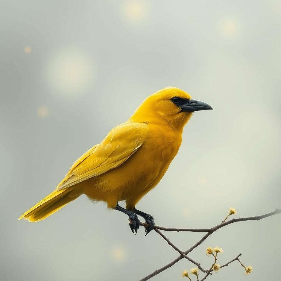 Dream : Yellow crow in a dream