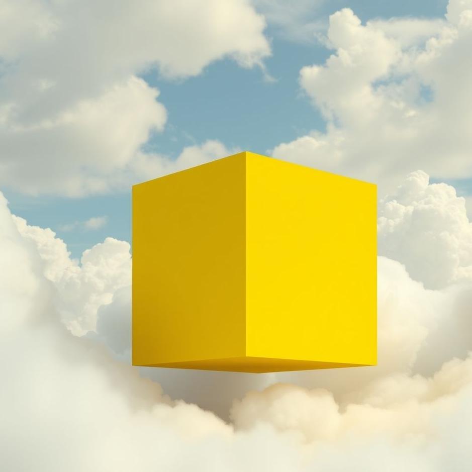 Dream : Yellow cube in a dream
