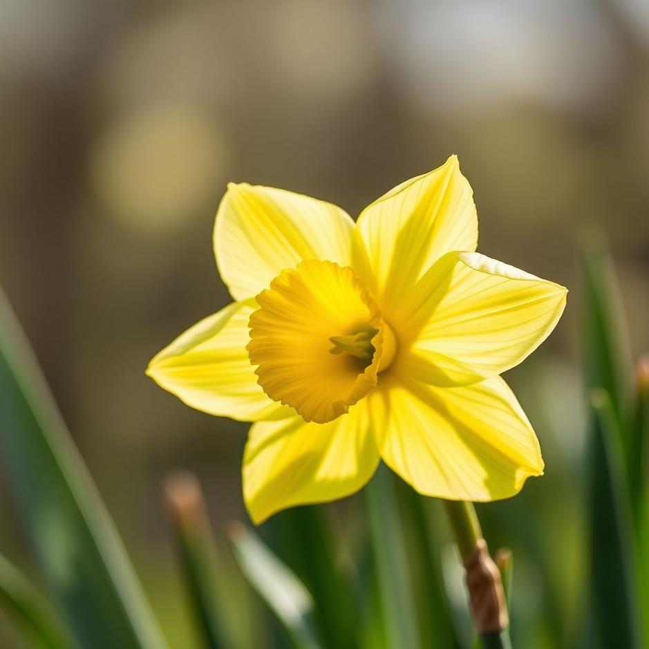 Dream : Yellow daffodil in a dream