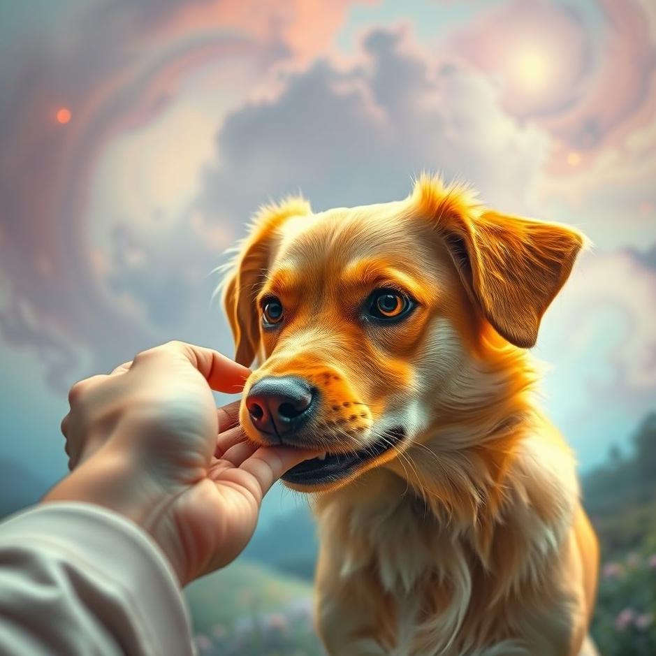 Dream : Yellow dog bite in a dream