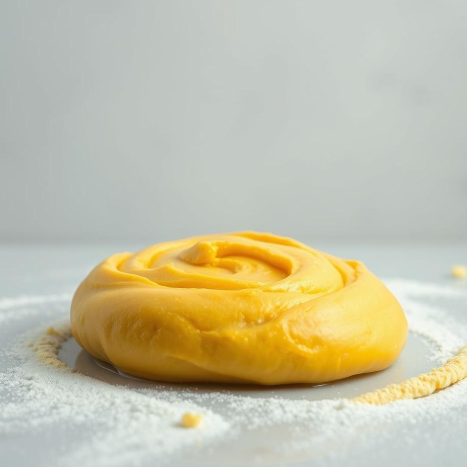 Dream : Yellow dough in a dream