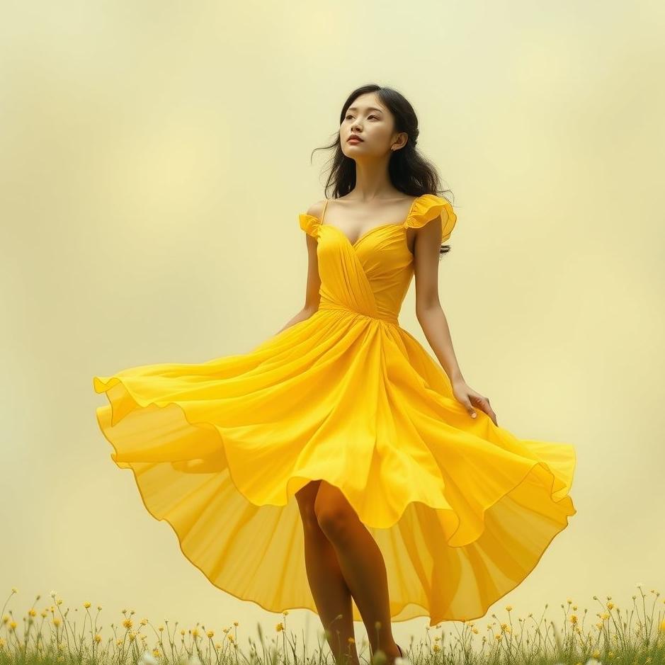 Dream : Yellow dress as a gift in a dream